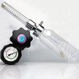 Amazecare Oxygen Flow Meter For Cylinder With Rotameter & Humidifier Bottle Oxygen Concentrator Respiratory Exercise-picture-12
