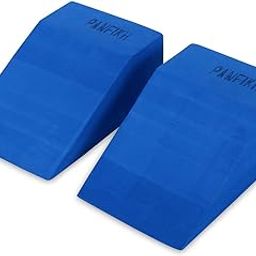 PANFIKH Yoga Wedge Blocks - Set of 2 Non-Slip Professional Squat Wedges - Durable Eco-Friendly Foam Blocks for Squats, Weightlifting, and Accessories-image-65