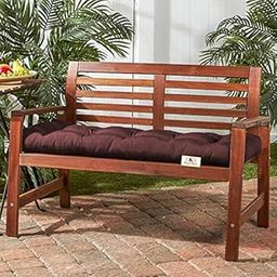 Mom's Moon Multipurpose Cotton Soft Indoor and Outdoor Garden Bench Cushion Balcony Bench Seat Pad for Sitting (18 x 50 Inch Brown)-image-9