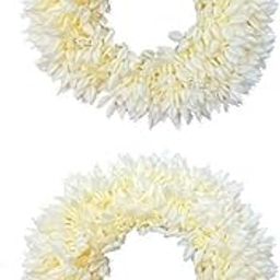 Classic White Gajra | Hair Gajra, White Flower Gajra, Floral Bun, Bridal Gajra, Faux Flower Gajra, Resuable Gajra, Indian Hair Accessory-picture-55