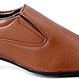 Men's 2 Inch Heel Height Increasing Formal Slip-on Moccasin Shoes-image-21