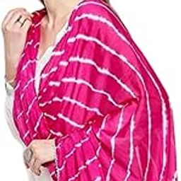 Chiffon Leriya Printed Dupatta with Lace Border – Soft & Lightweight-image-0