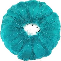 Tdas 270+ Pcs Natural Dyed Feathers for Craft 3-5 inches Arts Fluffy Dream Catcher Making kit for Decoration Projects Earrings Colourful for Kids Handmade Wedding Home (Blue)-image-10