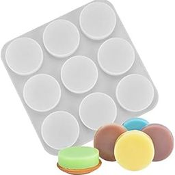 Aramex�Craft Present Silicone 100g Round Soap Mold with 9 Cavities, 7.4x3cm Depth-image-14