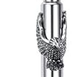 American Eagle Bullet Shaped Stainless Steel with 24" Box Chain Pendant Necklace for Men and Boys-image-86