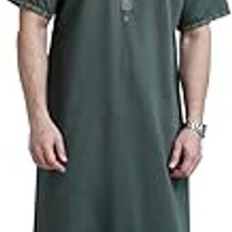 Undave Green Half Sleeve Thobe Jubba for Men-image-26