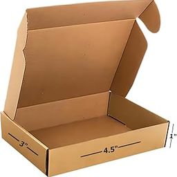 Box Brother 3 Ply Brown Flap Corrugated Packaging Box Size: 4.5x3x1 Length 4.5 inch Width 3 inch Height 1 inch 3Ply Corrugated Packaging Box (Pack of 100)-picture-10