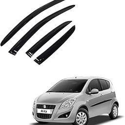 Car Rain Wind Door Visor Non Breakable Deflector Compatible with (Ritz)-image-2