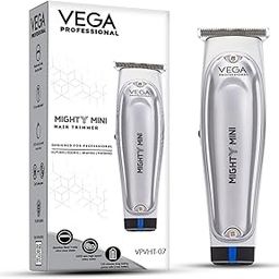 VEGA PROFESSIONAL Men Mighty Mini Hair Trimmer With Stainless Steel T-Wide Ultra Close Blade, 6500 Rpm Motor, 120 Mins Runtime, 90 Min Charging Time, Cord & Cordless Use For Salon, (Vpvht-07)-27