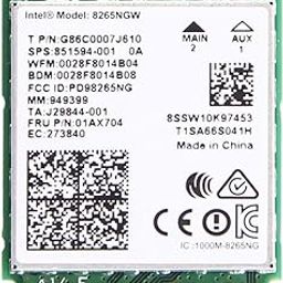 Intel Dual Band Wireless-AC 8265 NGFF M.2 Wi-Fi 5 Card | Dual Band 2.4GHz/5GHz | Up to 867Mbps | Bluetooth 4.2 | 802.11a/b/g/n/ac | 2x2 MIMO | Internal Wireless Adapter for Laptop/PC-23