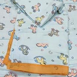 BABY STATION 100% Organic Cotton 6-Layer Muslin Baby Blanket (110x110 cm) is Super Soft, Breathable, and Gentle on Baby's Skin. Perfect for Comfort, Warmth, and Everyday use (Horse)-11