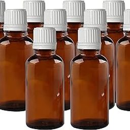 Reusable Travel Friendly Amber Glass Bottles with Inbuilt Removable Dropper for Essential Oils, DIY Perfume, Cosmetics, Beauty Products (15 ml) - Pack of 10-picture-27