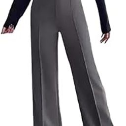 ARYANSH Shoppe Cotton Blend Bootcut Parallel Trouser Pants for Women Regular Fit, Bellbottom Straight Pants for Womens-image-47