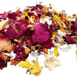 The Aroma Factory Dry Mix Flowers Petals Sun Dried for Multiuse (Rose, Jasmine, White Sage, Bluecorn, Marigold) Pack of 2 x 50gm-image-3