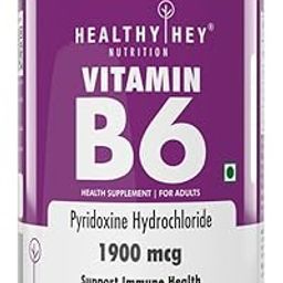 HealthyHey Nutrition Vitamin B6 Pyridoxine -120 Veg. Capsules-picture-10