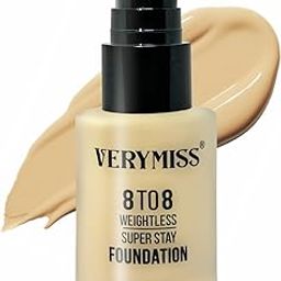 VERYMISS 8 To 8 Full Weightless Super Stay Matte Cream Foundation (111 IVORY), All, 1 Count-15