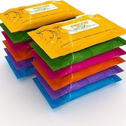 MOCCO NATURALLY FRESH Enriched with Vitamin E Oil Wipes, pH Balanced, Alcohox Free, Antibacterial, Parabens Free, Super Soft, Hygiene Refreshing Wipes (25 Wipes) (pack_of_12_(refreshing wipes), Orange ,labvender,rose,aqua,mogra,lemon)-26