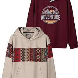 HELLCAT Printed Cotton Blend Hoodie Sweatshirt For Boys - Pack of 2-image-3