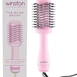 Winston 2 in 1 Hair Styling Blow Brush for Women - 1200 Watts | Hot Air Brush, Hair Volumizer Brush, Hair Blow Dryer Brush with Charcoal Bristles for Salon-Quality Volume and Shine (Pink) - 1-Year Warranty-image-90