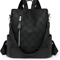 Women's Backpack – Flower Pattern Fashionable Bag-image-36