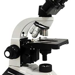 LABCARE 1000X Coaxial Binocular Microscope, 4X, 10X, 40X, 100X Oil Immersion Objectives, 45° Inclined Tube, 360° Rotatable, Battery Backup (LB-WEX-10)-25