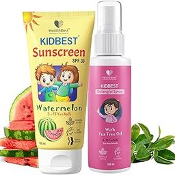Healthbest Sunscreen and Detangler Combo - UV Protection & Easy Styling-image-60