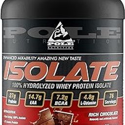 Pole Nutrition Isolate 100% Whey Protein | Chocolate Flavor | 5 lbs, 2268g 76 Servings of Pure Protein Power for Optimal Muscle Support-picture-29