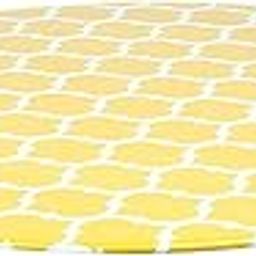 UJEAVETTE 40"-55" Home Tablecloth Dust-Proof Fitted Table Cover for Dining Table Yellow L-image-32