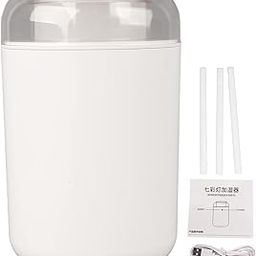 Wisecoco Night Light Humidifier, Humidifiers for Bedroom, Soft Light Aromatherapy Humidifier Mute Big Fine Spray 1.2L with Lamp for Bedroom White-image-1
