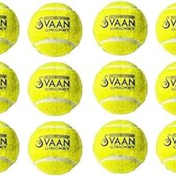 Svaan Tennis Ball Tuff – Light Duty T-Cricket Ball (80-90g) | Durable & Long-Lasting | High Bounce for Training, Practice & Matches | Ideal for Tennis & Cricket | Pack of 12 |-image-57