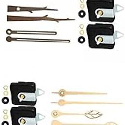 ATORSE 2 Wall Clock Movements Mechanism Silent Maple and Walnut Leaves-picture-31