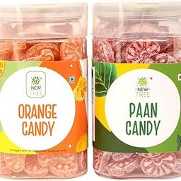 New Tree Hoots Candy Combo Pack of Orange Candy & Paan Candy Flavoured Sugar Candy II Sweet & Chatpata Candy II Pack of 2 Combined Weight 360gms-image-17