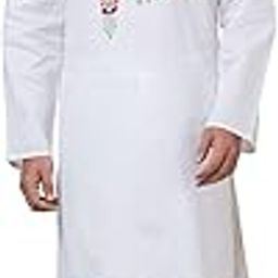 Men's Traditional White Kurta with Intricate Embroidery - Ethnic Wear, Handcrafted Design, Comfortable Cotton Fabric-image-17