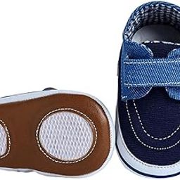 hopscotch Boys and Girls Blue Tiny Walker Booties-picture-36