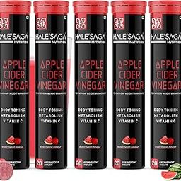 Halesaga Apple Cider Vinegar for Weight Loss with Vitamin C and Pomegranate Extract, Organic ACV Weight Loss Drink for Weight Management, Gut Health, Detoxification and Metabolism (100 Tablets)-12