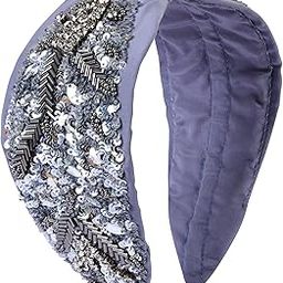 Beaded Hair Bands For Girls And Women, Hand Made Embroidery Hair Bands For Parties And Functions, Pack Of 1 Pcs-image-77