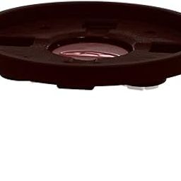 Kuber Industries Unbreakable Plastic Round Shape Gas Cylinder Stand |Cylinder Trolley with Wheels (Brown)-41