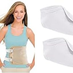 HANNEA® Castor Oil Pack Combo for Liver Detox & Ankle Support, Reusable Cotton Flannel Wraps with Elastic Strap, 1 Khaki Body Pack + 2 Ankle Packs, Absorbent Compress for Men & Women-image-20