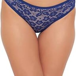 Women Lace Low Waist Outer Elastic Bikini Panty-image-80