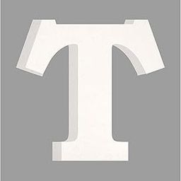 AmericanElm 6 Inch White Wooden T Letter- English Upper Case Alphabets Cutouts for Art and Craft Work (T_White_6 in x 11mm)-picture-24