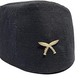 Dishika Cillection Men's Nepali Traditional Black/Bhaad-gaaule Topi with Khukri Batech | Nepali Topi | Khukri Black Topi-image-51