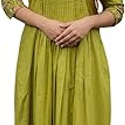 Women's Cotton Floral Printed line Shade Anarkali Gown-image-21