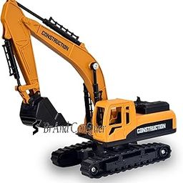 Brand Conquer Excavator Construction Long Crane Engineering Vehicle Model Unbreakable Toy for 3 Years Old Boy and Girl Vehicles Set for Kids 3-14 Years Excavator (Excavator Crane)-14