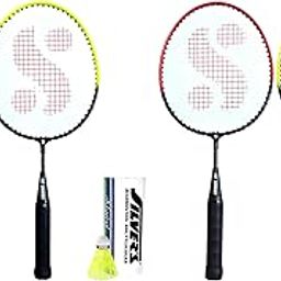 Silver's Kids SIL-Pedal Combo-4 Aluminum Badminton Racquet, Pack of 2 & Silver's Junior Pedal Combo-5 (2 Badminton Rackets, 3 Plastic Shuttlecock)-image-62
