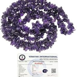 Certified Amethyst Mala/Necklace Natural Crystal Stone Reiki Healing Chip Bead Mala. Charged By Reiki Grandmaster & Vastu Expert For Unisex Adult-image-36
