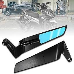MIKANIX 360° Adjustable Rotating Rear View Stealth Mirror York Fitting | Bike Fairing Kit Compatible With Yamaha Aerox 155-13