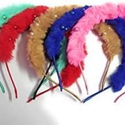 3pcs RANDOM COLOR Fashion Fur Headband For Women Girls Soft Solid Color Elastic Hairband Hair Hoop Party Winter Make Up Headwear Hair Accessories-image-25
