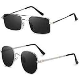MCstan Shades Unisex set of 4 MCstand goggles rectangle sun glasses MC stan shades Retro Vintage Narrow Women::white black glasses white google for women offer pack of 4 goggles for women 455-picture-7