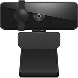 Lenovo FHD Webcam with Full Stereo Dual Built-in mics | FHD 1080P 2.1 Megapixel Digital CMOS Camera |Wide 95 Lens| 360 Rotation | Flexible Mount (4XC1B34802), Black-25