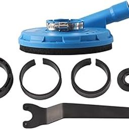 UJEAVETTE Universal Angle Grinder Dust Shroud Grinding Tool Angle Grinder Dust Cover Blue 5 inch-image-44
